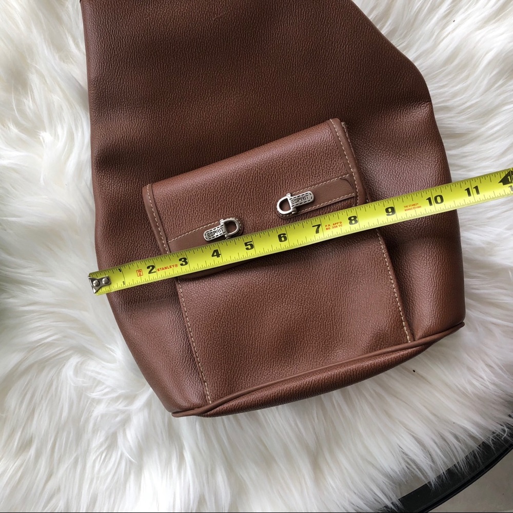 VINTAGE ESPRIT BROWN ONE STRAP BACK PACK - Picture 7 of 8